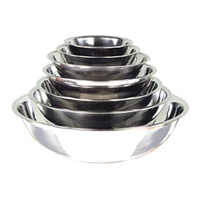 MIXING BOWL, 5 1/2 QT, STAINLESS STEEL