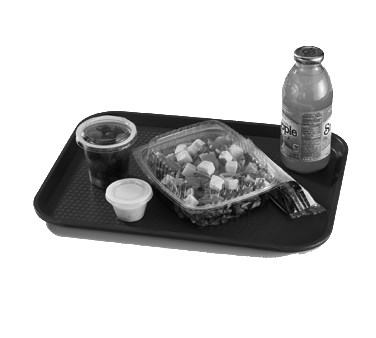 FAST FOOD TRAY, 13 13/16&quot; X 17 3/4&quot;, RED