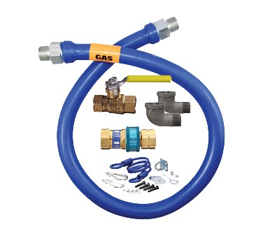 GAS CONNECTOR HOSE  KIT,MOVEABLE 1&quot; INSIDE
