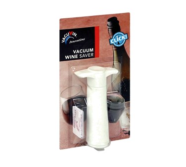 WINE SAVER SET, INCLUDES PUMP AND 1 STOPPER