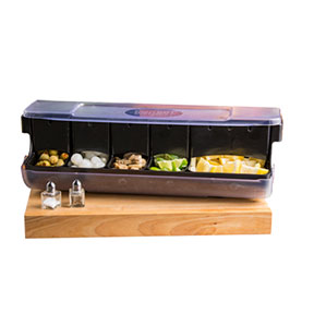 GARNISH STATION, 1ST IN ,1ST OUT; INC. (1) 1,1/4 QT INSERT