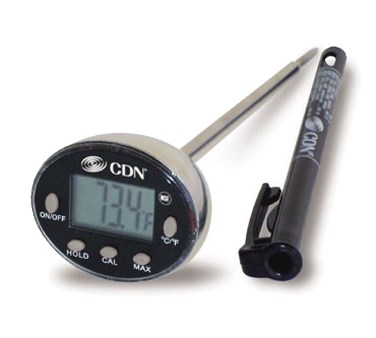 Digital Thermometer, -40 to  +450 F (-40 to +230 C), 6 