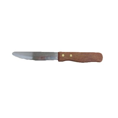 &quot;GAUCHO&quot; STEAK KNIFE, ROUNDED BLADE, WOOD HANDLE