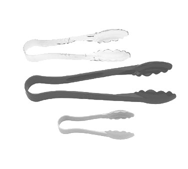 LUGANO TONGS, 9&quot;, SCALLOP  GRIP, DURABLE HEAT RESISTANT 