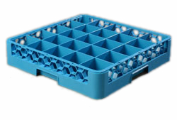 GLASS RACK, 36 COMPARTMENT, BLUE