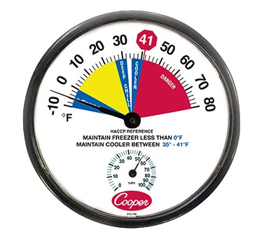 THERMOMETER FOR FREEZER/COOLER WALL, 12&quot; D