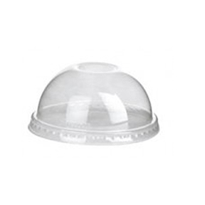 LID DRINK CUPS, CLEAR, CENTER HOLE, DOME, 12-20 OZ, 1000/CS