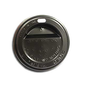 LID FOR 12,16,20 OZ, DOME, HOT, DOUBLE BLACK, 1000/CS